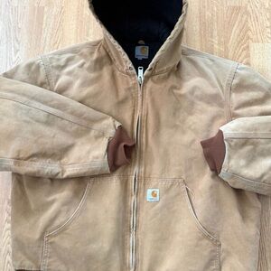 Carhartt Tan Hooded Jacket